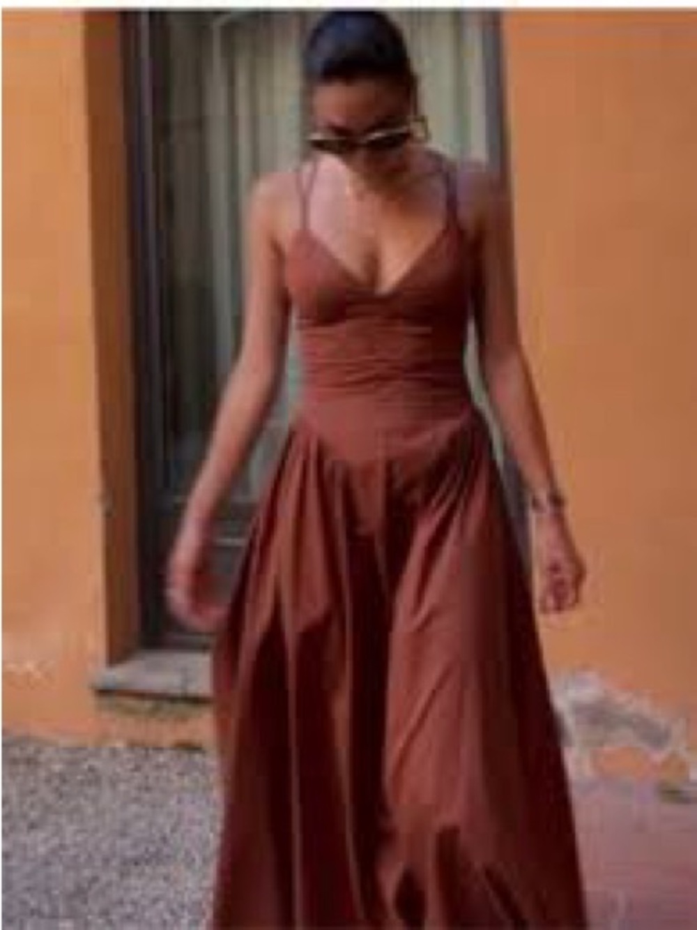 ABERCROMBIE AND FITCH
Strappy Plunge Corset Maxi Dress